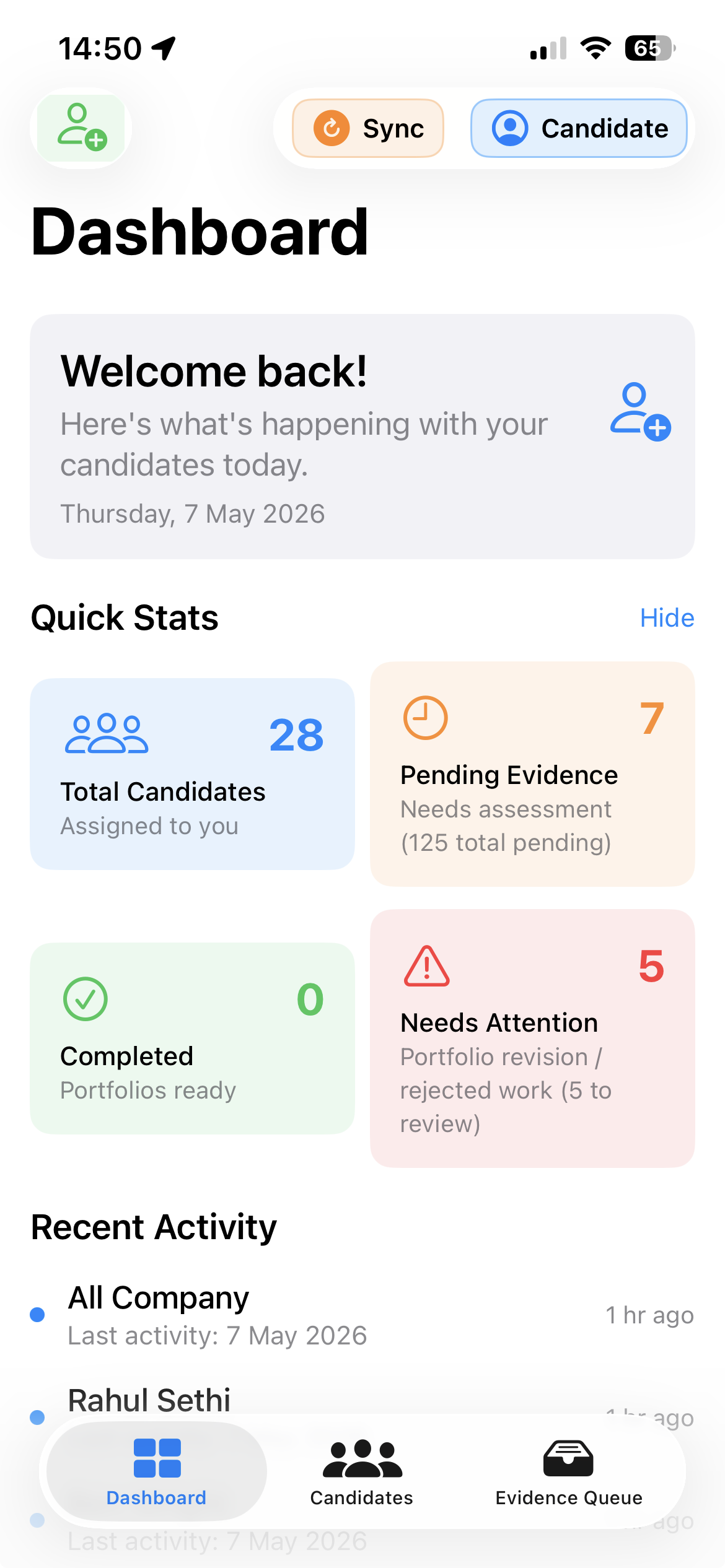 Assessor Dashboard